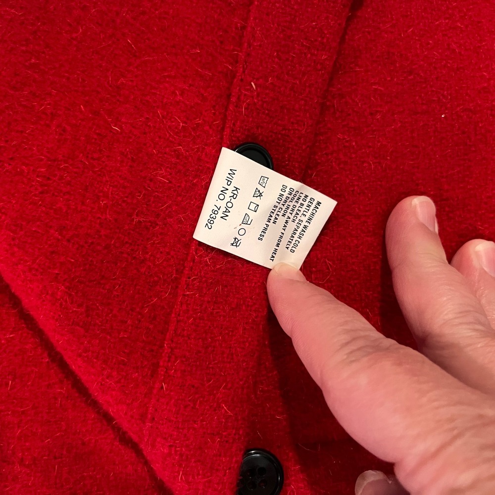 Woolrich Vtg 90s Red Wool Alaska Shirt Jac Jacket XL Heavy CPO Americana NWOT - Picture 5 of 14
